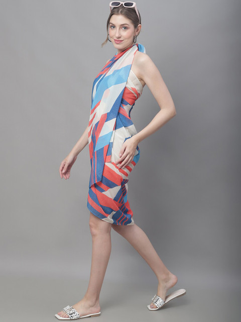 Claura Geometric Printed Swimwear Sarong