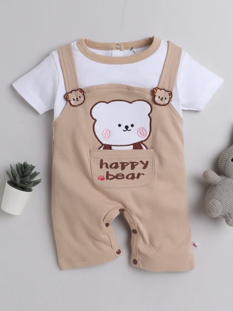 BUMZEE Infant Boys Printed Cotton Rompers