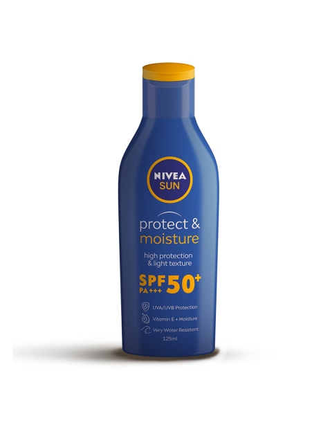 NIVEA Sun Protect & Moisture SPF 50+ Moisturising Sun Lotion 125 ml