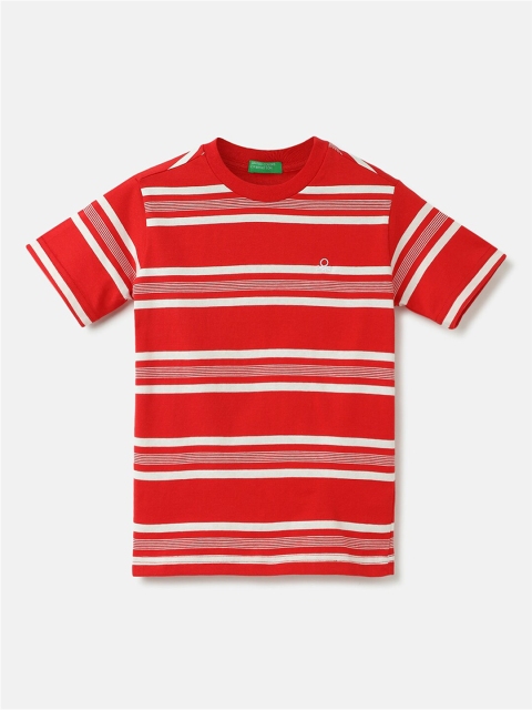 United Colors of Benetton Boys Striped Cotton T-shirt