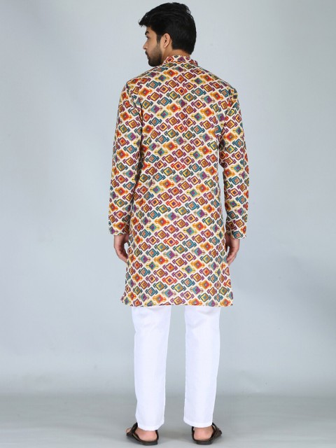 FUBAR Ethnic Motif Printed Cotton Kurta - Image 2