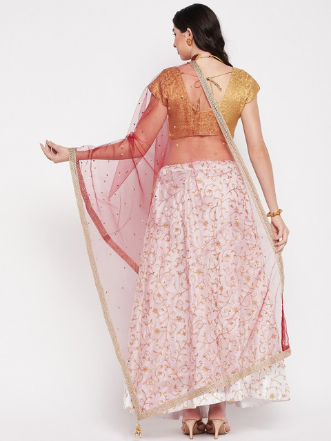 Clora Creation Net Dupatta with Sequinned - Image 4