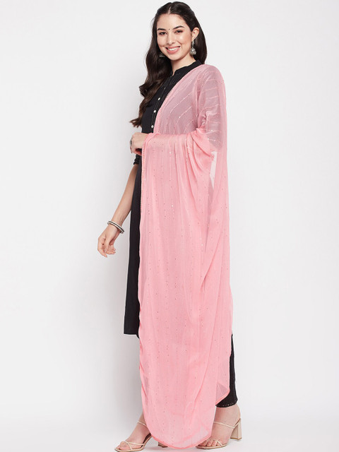 Clora Creation Embroidered Dupatta with Sequinned - Image 3