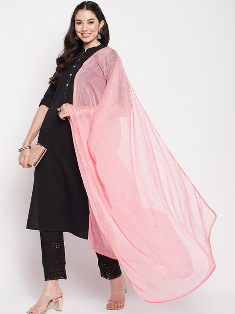 Clora Creation Embroidered Dupatta with Sequinned - Image 5