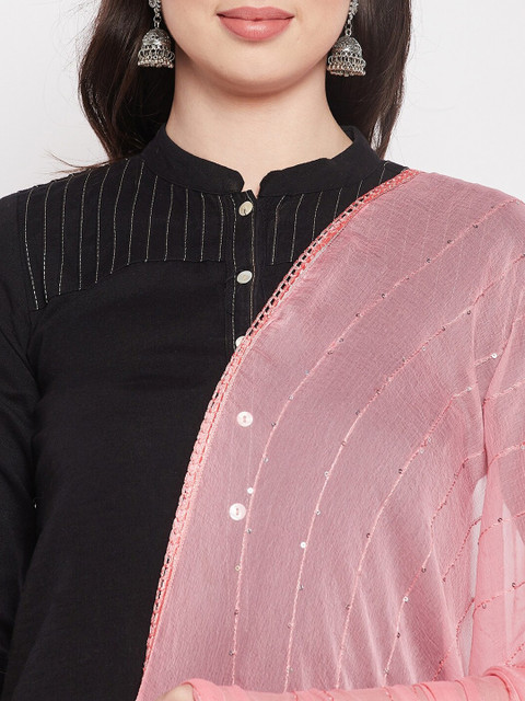 Clora Creation Embroidered Dupatta with Sequinned - Image 2