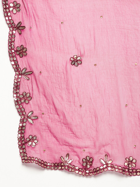 Clora Creation Embroidered Dupatta with Gotta Patti - Image 7