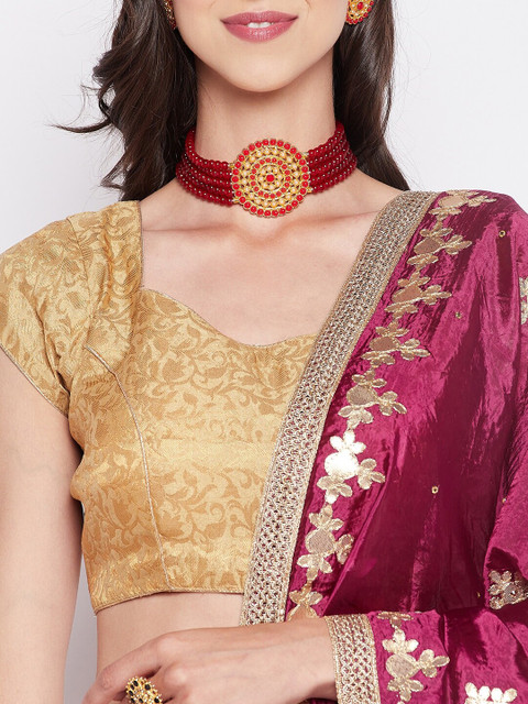 Clora Creation Embroidered Dupatta with Gotta Patti - Image 2