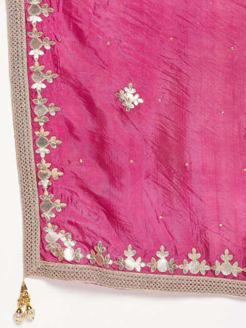 Clora Creation Embroidered Dupatta with Gotta Patti - Image 6