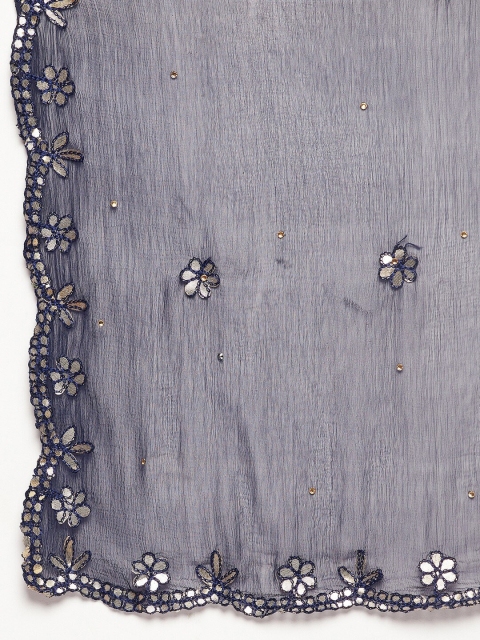 Clora Creation Ethnic Motifs Embroidered Dupatta with Gotta Patti - Image 6