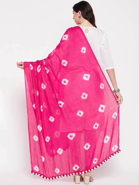 Clora Creation Tie and Dye Cotton Dupatta - Image 4