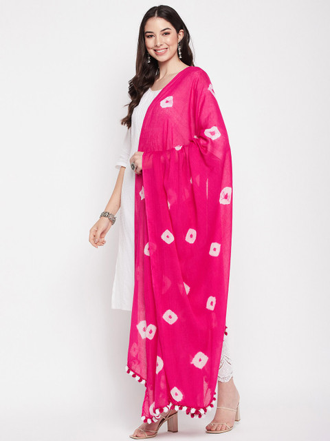 Clora Creation Tie and Dye Cotton Dupatta - Image 3