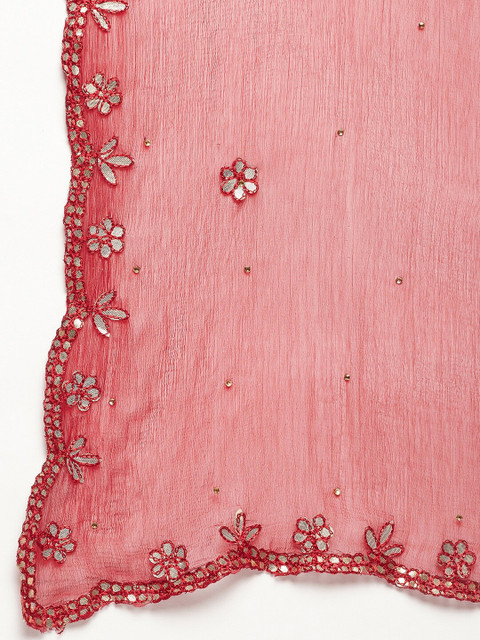 Clora Creation Embroidered Dupatta with Gotta Patti - Image 6