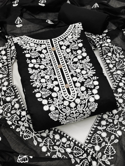 KALINI Embroidered Unstitched Dress Material