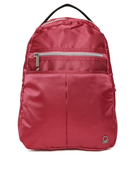 United Colors of Benetton Men Red Laptop Backpack