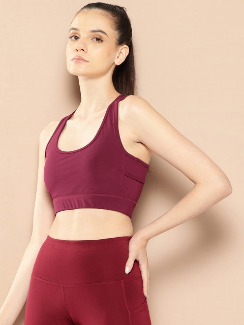 Alcis Women DryTech Solid Sports Bra - Full Coverage - Image 3