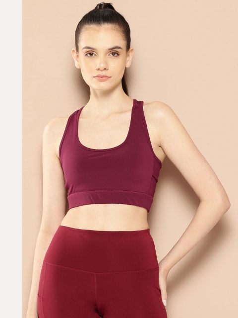 Alcis Women DryTech Solid Sports Bra - Full Coverage