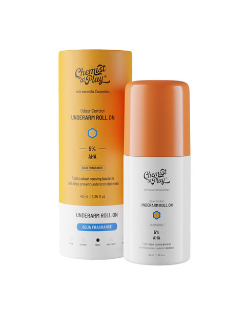 Chemist at Play Aqua Fragrance Odour Control Underarm Roll On with Ceramides - 40 ml - Image 2