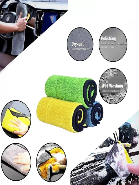 DALUCI Pack of 10 Microfiber Cleaning Cloth - Image 3