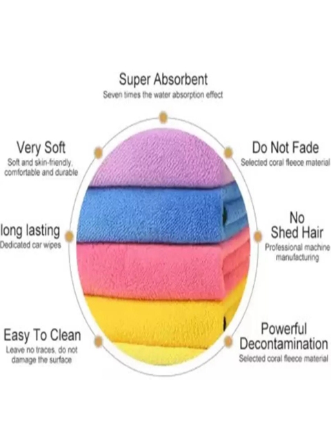 DALUCI Pack of 4 Microfiber Cleaning Cloth - Image 4