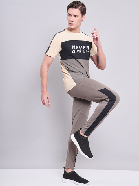 Technosport Colourblocked Antimicrobial Slim Fit Sports T-shirt
