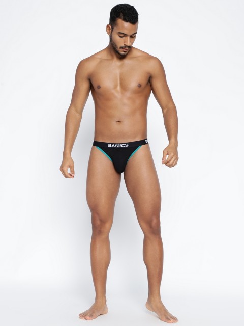 BASIICS by La Intimo Men Low-Rise Thigh High Bikini Briefs - Image 5