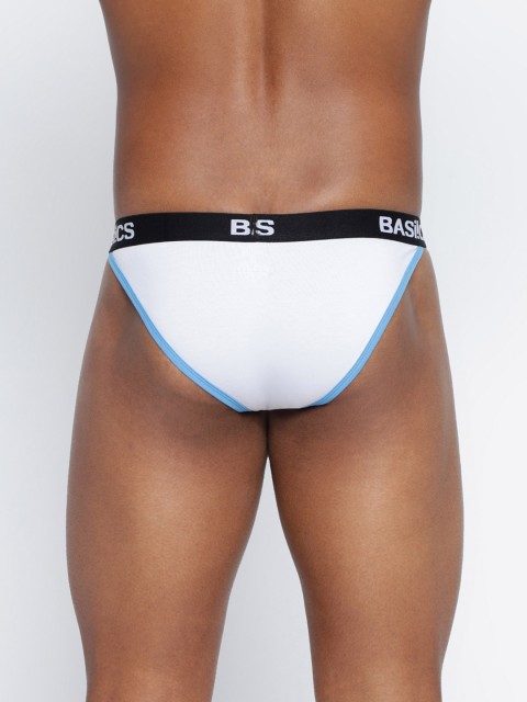 BASIICS by La Intimo Men Low-Rise Thigh High Bikini Briefs - Image 4