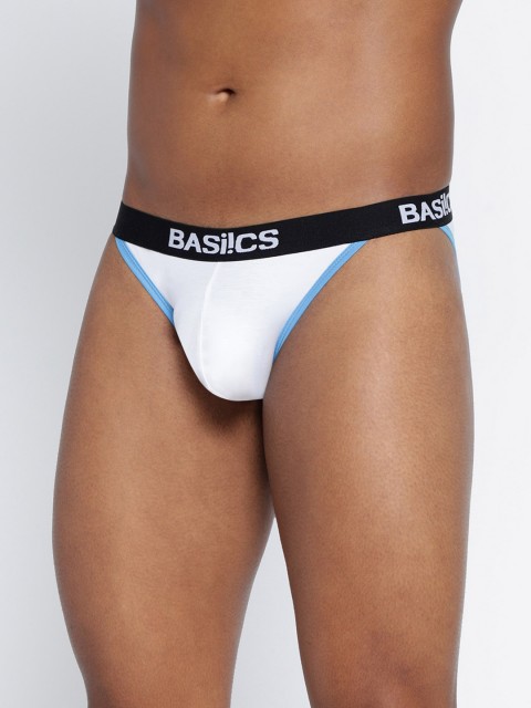 BASIICS by La Intimo Men Low-Rise Thigh High Bikini Briefs - Image 3