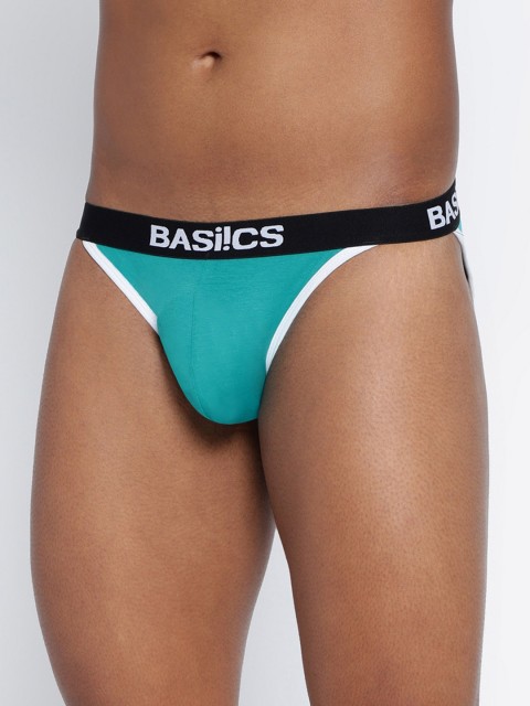 BASIICS by La Intimo Men Low-Rise Thigh High Bikini Briefs - Image 3