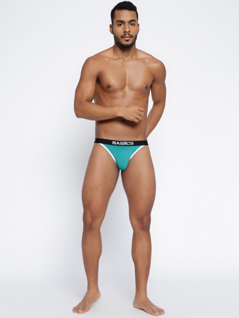BASIICS by La Intimo Men Low-Rise Thigh High Bikini Briefs - Image 5