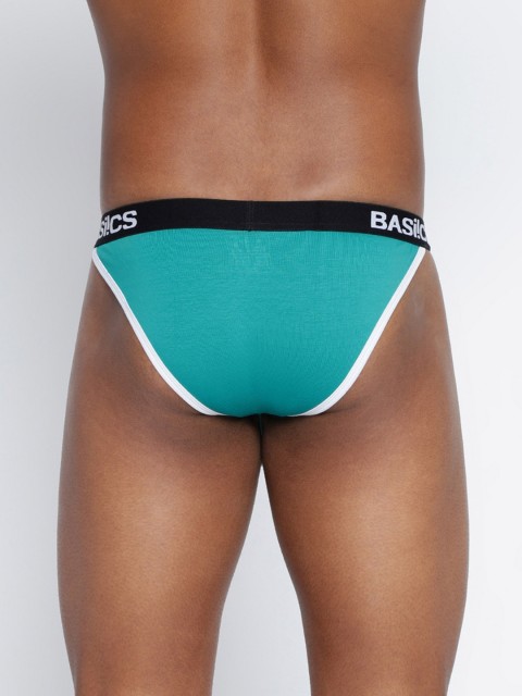 BASIICS by La Intimo Men Low-Rise Thigh High Bikini Briefs - Image 4