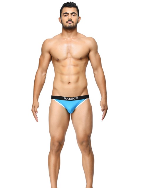 BASIICS by La Intimo Men Low-Rise Thigh High Bikini Briefs - Image 6