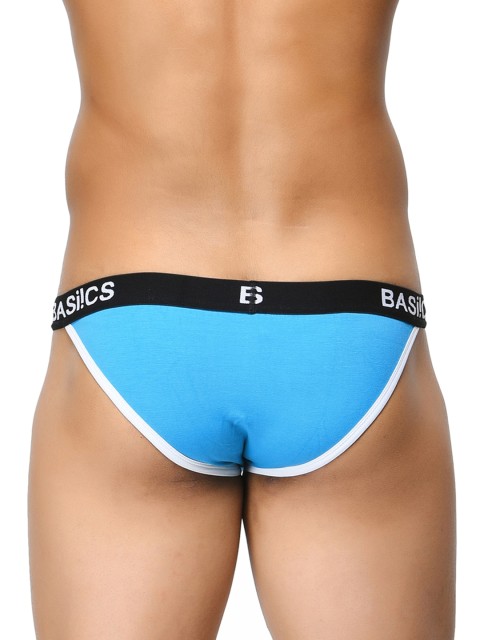 BASIICS by La Intimo Men Low-Rise Thigh High Bikini Briefs - Image 3