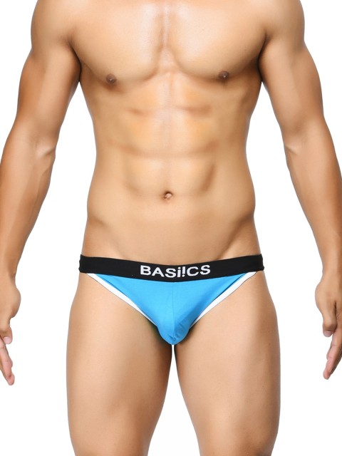 BASIICS by La Intimo Men Low-Rise Thigh High Bikini Briefs - Image 4