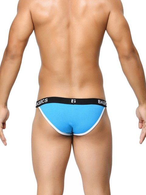 BASIICS by La Intimo Men Low-Rise Thigh High Bikini Briefs - Image 5