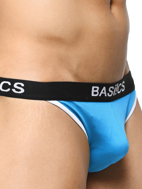 BASIICS by La Intimo Men Low-Rise Thigh High Bikini Briefs - Image 7