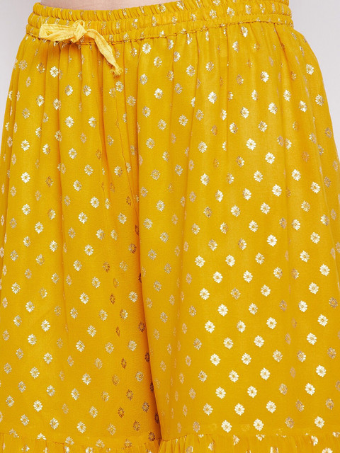 Clora Creation Women Floral Printed Flared Georgette Palazzos - Image 6