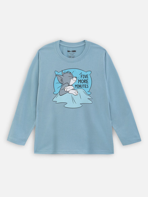 Nap Chief Kids Tom & Jerry Printed Pure Cotton Night Suit - Image 3