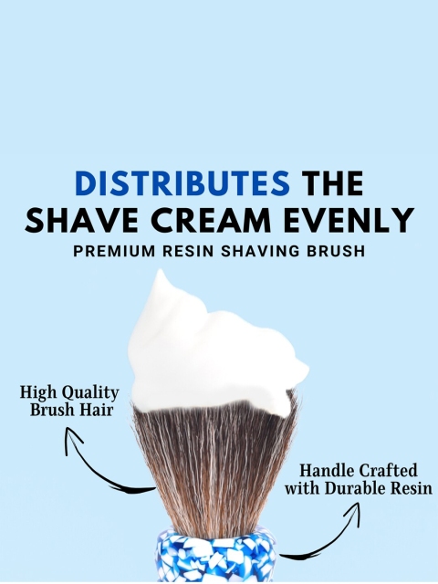 UrbanMooch Men Premium Resin Handle With Strong Grip Shaving Brush - Image 3