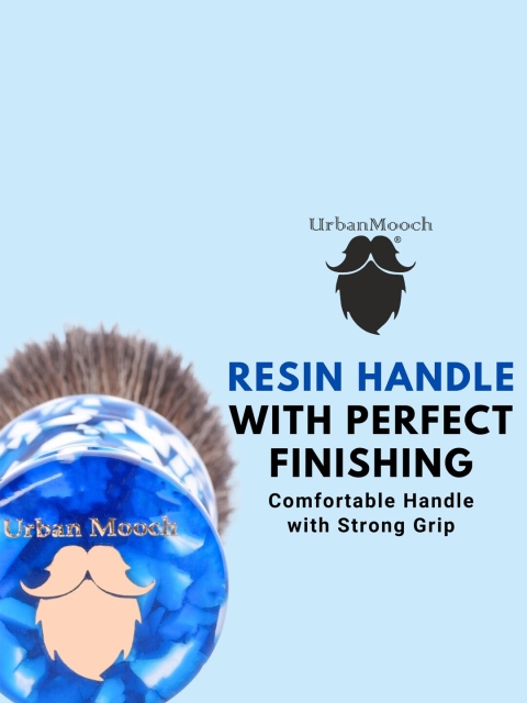 UrbanMooch Men Premium Resin Handle With Strong Grip Shaving Brush - Image 5