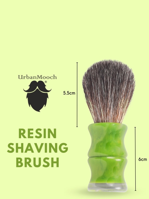 UrbanMooch Men Premium Resin Handle With Strong Grip Shaving Brush - Image 5
