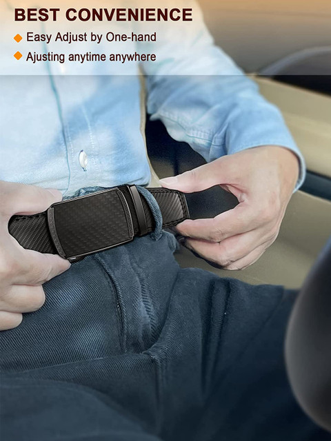 ZORO Men Textured Leather Formal Belt - Image 5