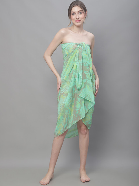 Claura Abstract Printed Swimwear Cover Up Sarong