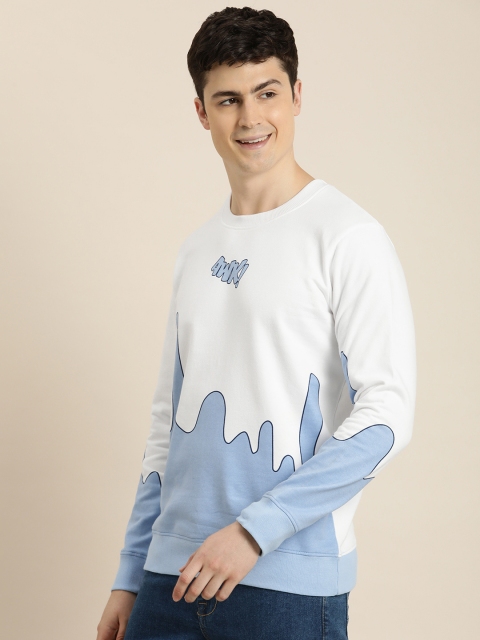 HERE&NOW Graphic Printed Pure Cotton Sweatshirt - Image 3