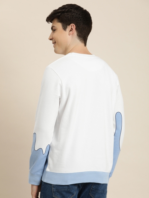 HERE&NOW Graphic Printed Pure Cotton Sweatshirt - Image 4
