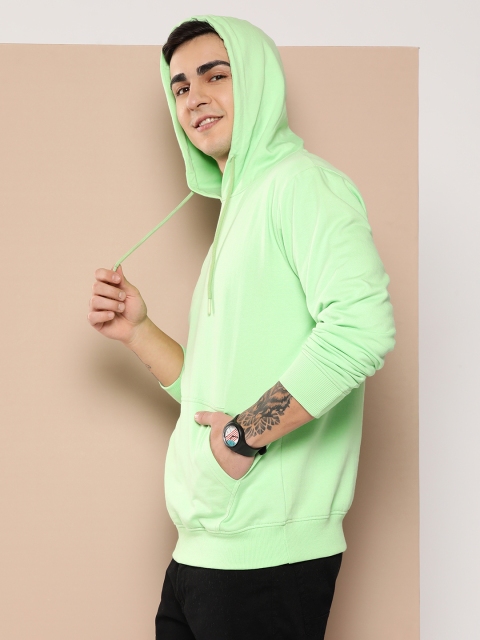HERE&NOW Men Printed Hooded Sweatshirt - Image 4