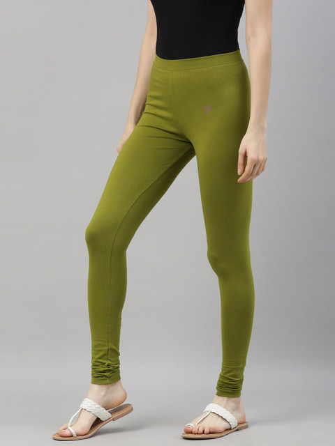 TWIN BIRDS Pure Cotton Ethnic Churidar Length Leggings - Image 3