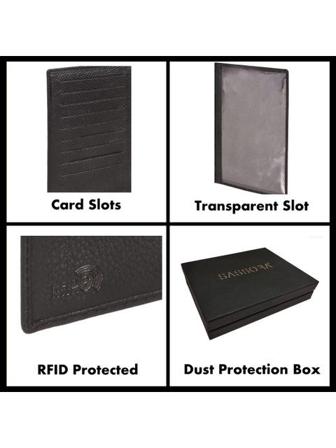 Sassora Leather RFID Travel Document Holder - Image 6