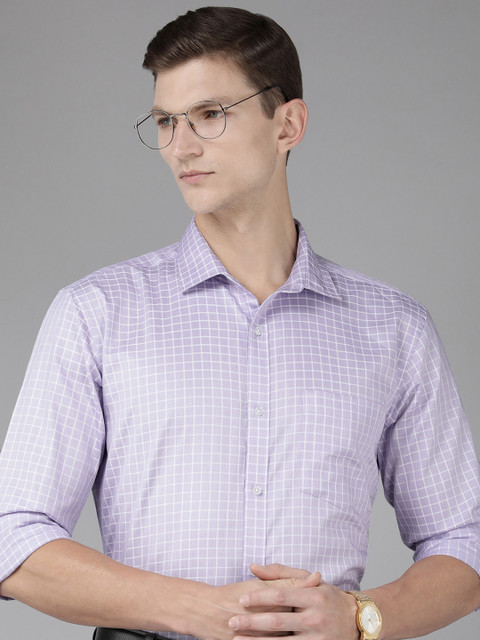 Park Avenue Slim Fit Checked Pure Cotton Formal Shirt
