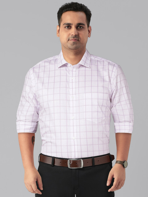 Park Avenue Men Pure Cotton Slim Fit Checked Formal Shirt - Image 8