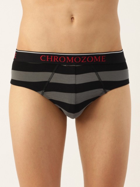 Chromozome Men Striped Ultra Premium Micro Modal Basic Briefs 8902733642149